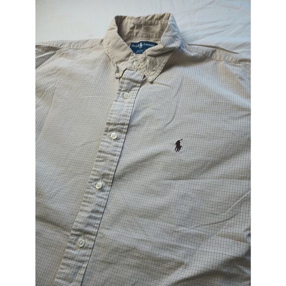 Ralph Lauren Blake Cotton Plaid Button Down Shirt Mens Size XL - Picture 2 of 4
